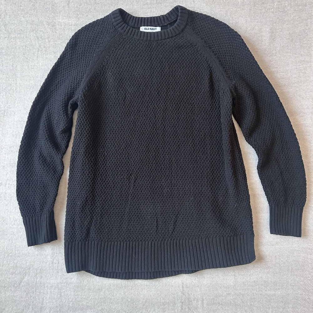 Old Navy textured knit tunic sweater, crew neck‎ and raglan sleeves XS - Picture 2 of 6
